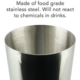 Sleek Steel Cocktail Shaker Kit